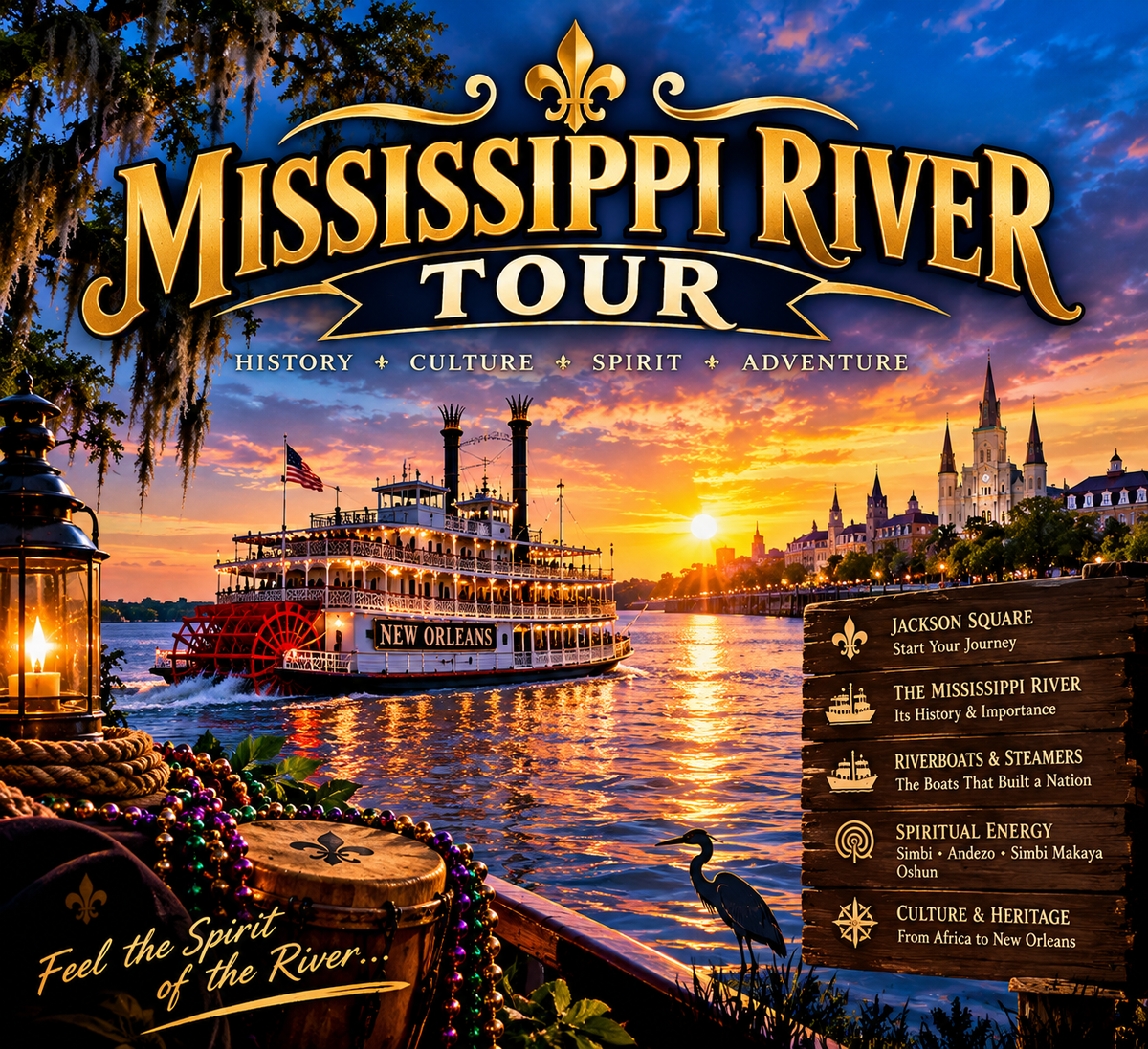 Mississippi river tour